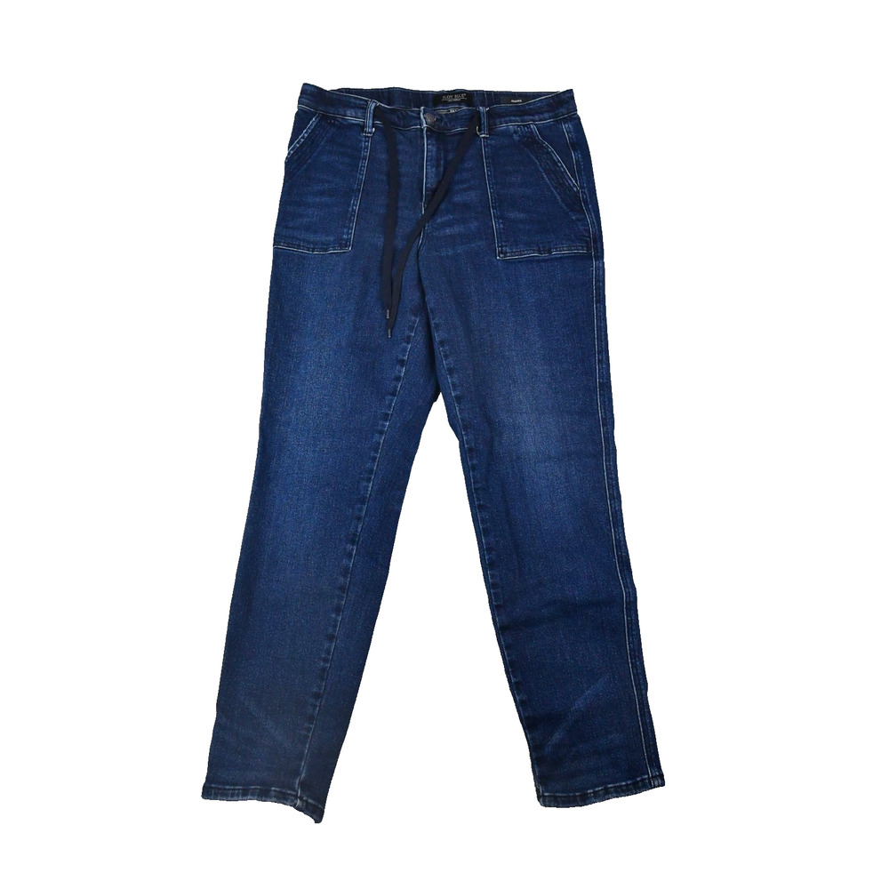 Judy Blue Jogger Jeans Womens 15/32 (33x30) Blue Denim Drawstring High Rise